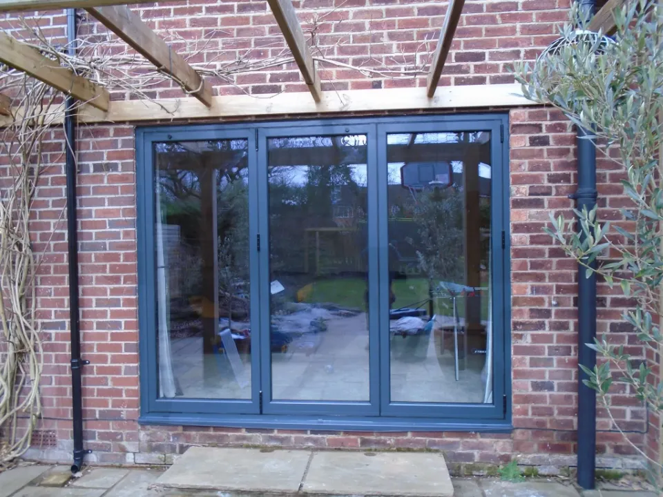 Anthracite Bifold Installation in Bramhall