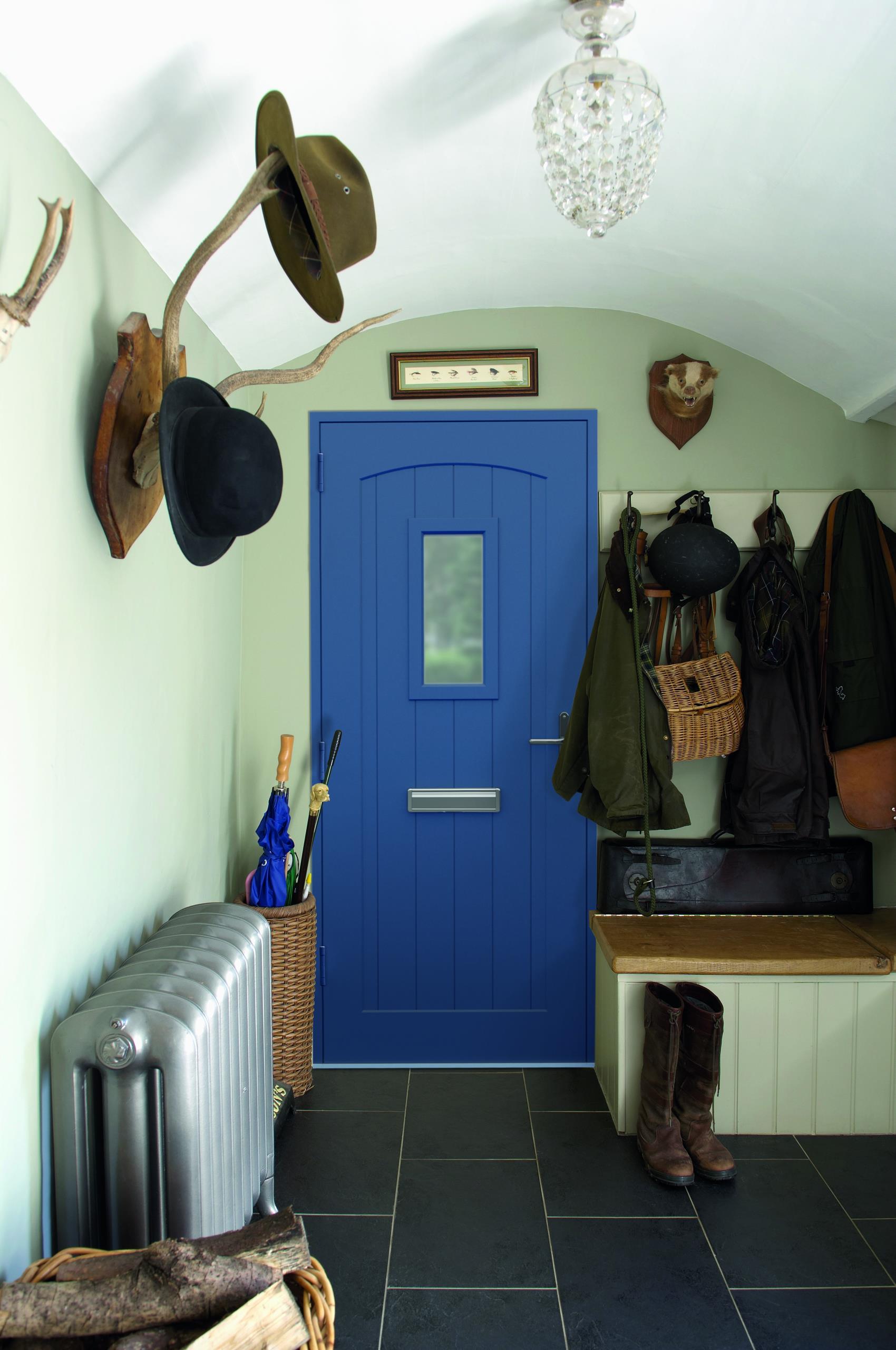 blue signature door