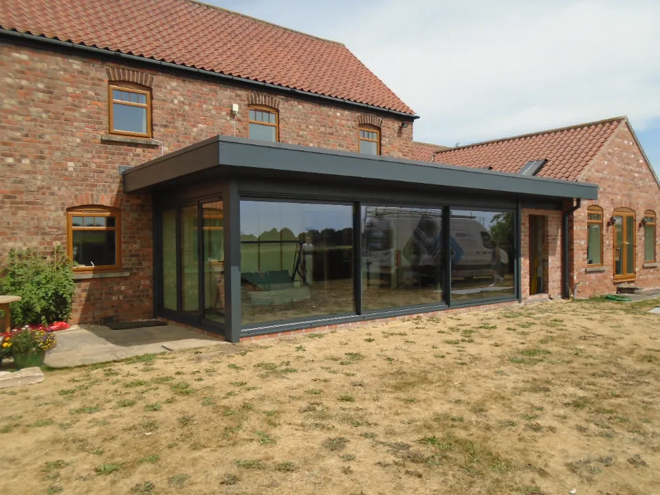 crittall style aluminium entrance door