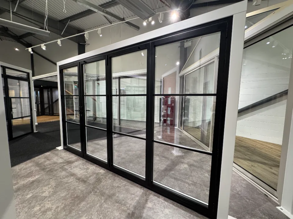 doors on display in clearview showroom