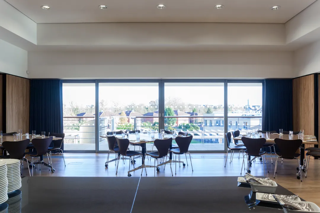 commercial sliding doors in conference room