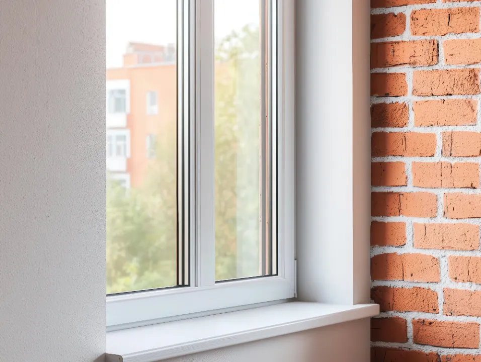 white casement windows